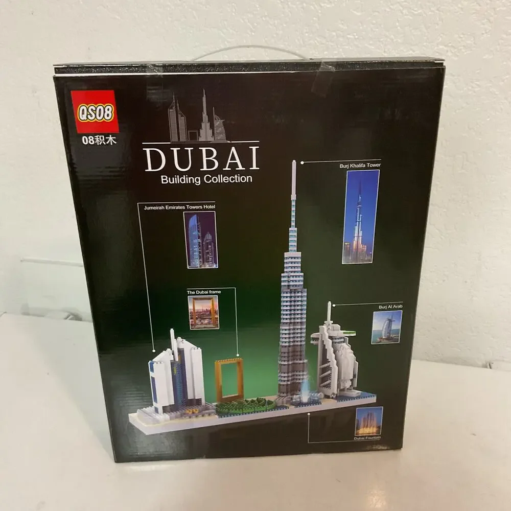 QS08 Dubai City Skyline 3,000 micro-sized building blocks NEW SEALED BOX